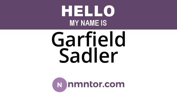 Garfield Sadler