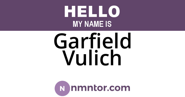 Garfield Vulich