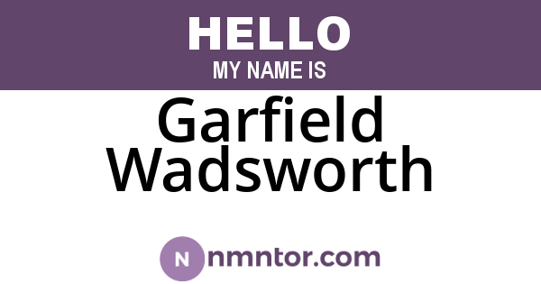 Garfield Wadsworth