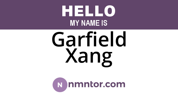 Garfield Xang