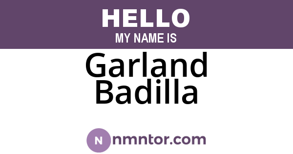 Garland Badilla