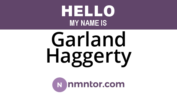 Garland Haggerty