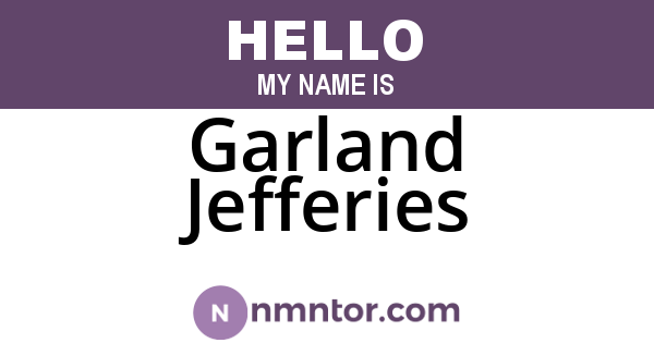 Garland Jefferies