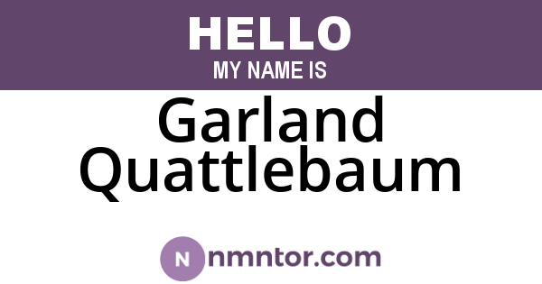 Garland Quattlebaum