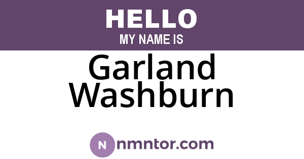 Garland Washburn