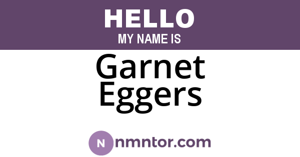 Garnet Eggers