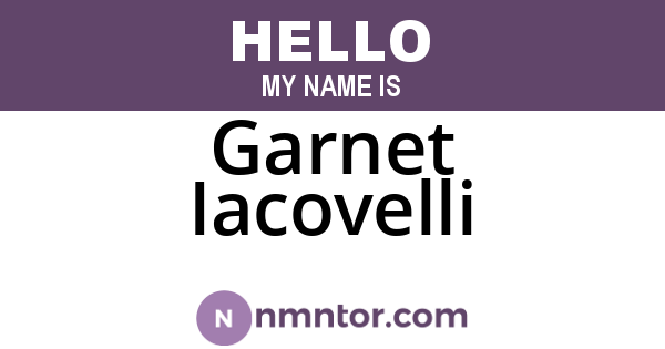 Garnet Iacovelli