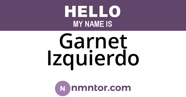 Garnet Izquierdo