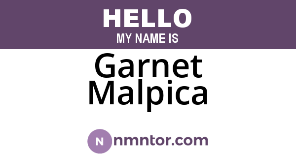 Garnet Malpica