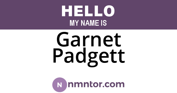 Garnet Padgett
