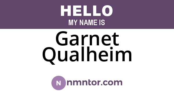 Garnet Qualheim