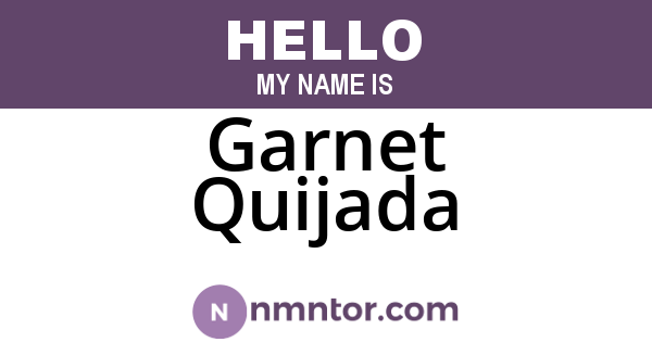 Garnet Quijada