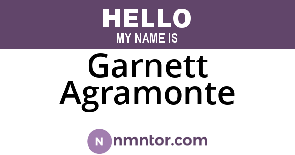 Garnett Agramonte