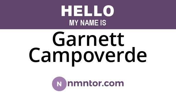 Garnett Campoverde