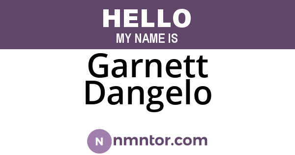 Garnett Dangelo