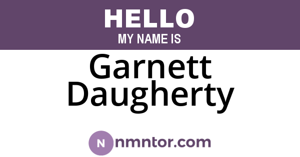 Garnett Daugherty