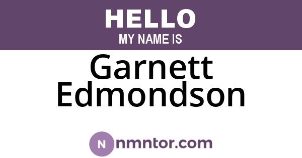 Garnett Edmondson