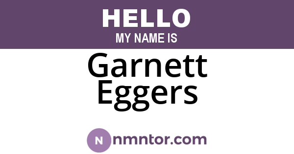 Garnett Eggers