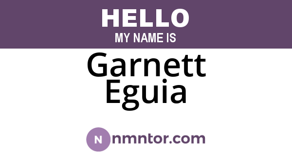 Garnett Eguia