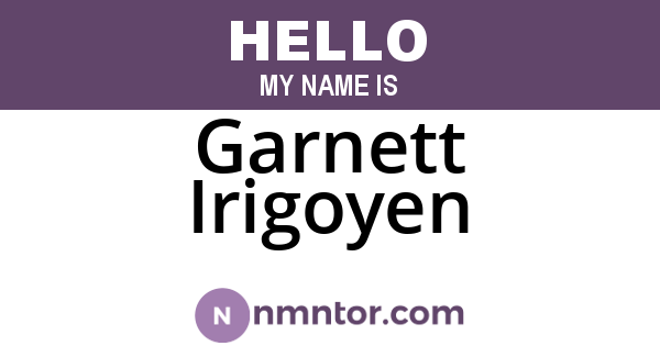 Garnett Irigoyen