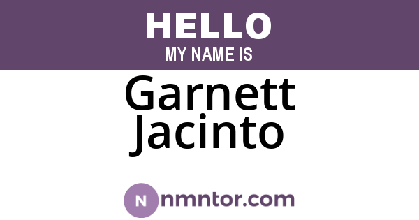 Garnett Jacinto
