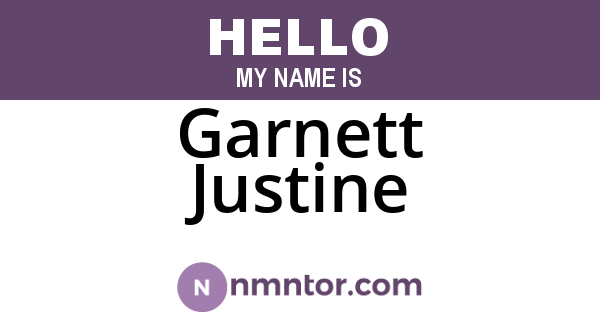 Garnett Justine