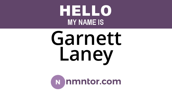 Garnett Laney