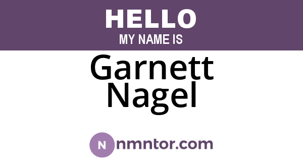 Garnett Nagel