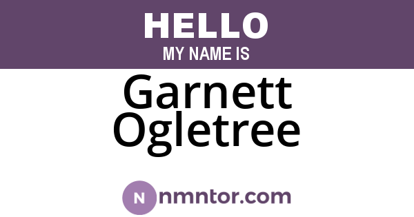 Garnett Ogletree
