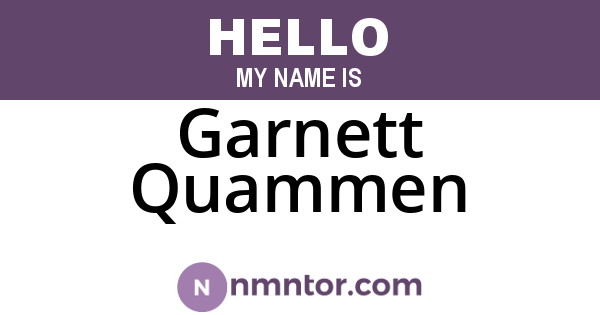 Garnett Quammen
