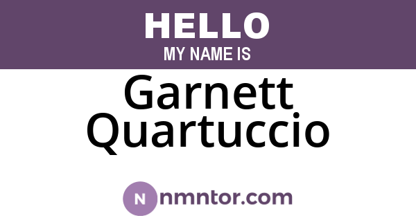Garnett Quartuccio