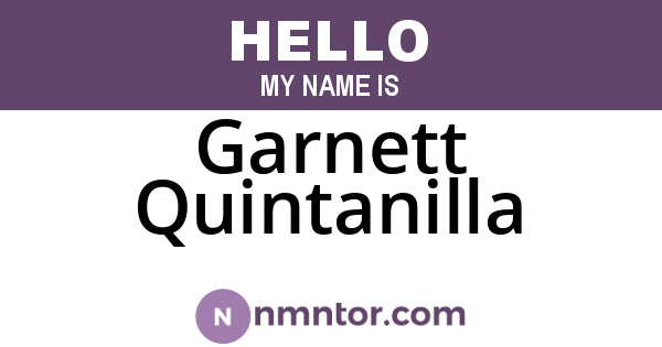 Garnett Quintanilla