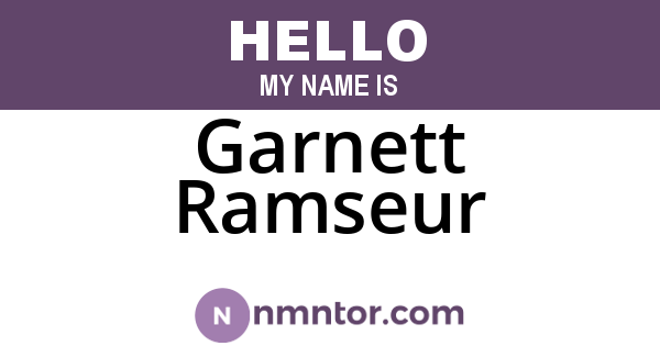 Garnett Ramseur