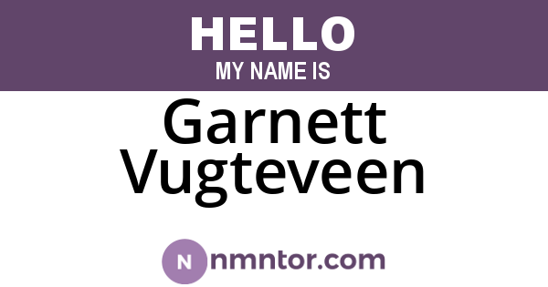 Garnett Vugteveen