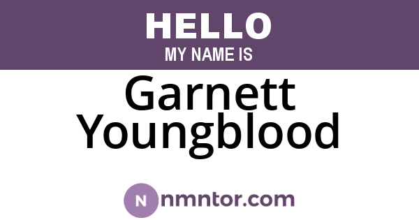 Garnett Youngblood