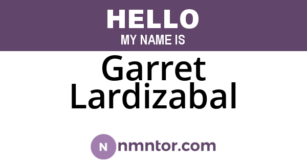 Garret Lardizabal