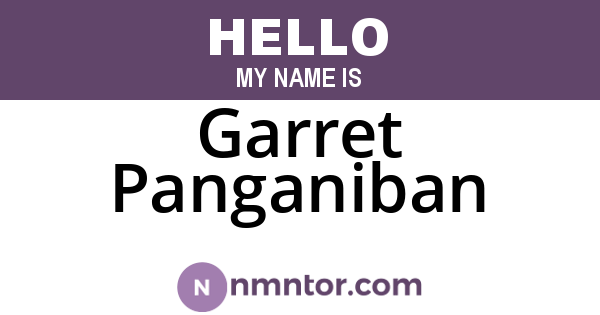 Garret Panganiban