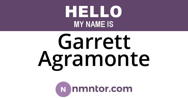 Garrett Agramonte