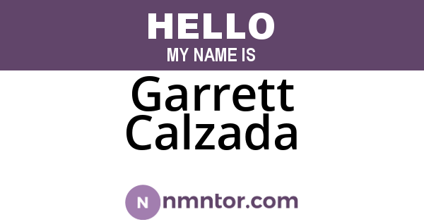 Garrett Calzada