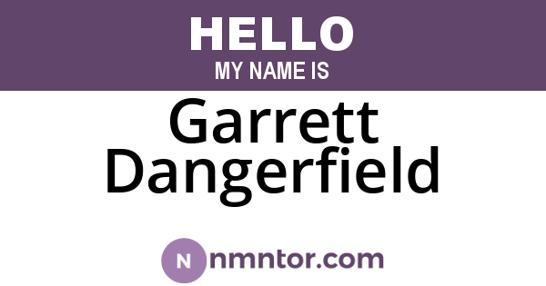Garrett Dangerfield