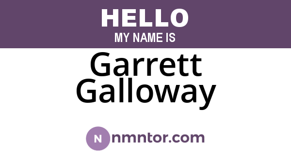 Garrett Galloway