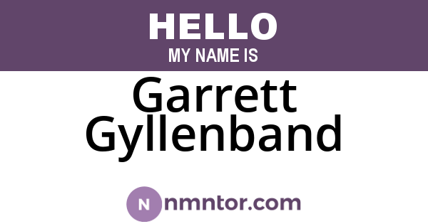 Garrett Gyllenband