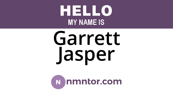 Garrett Jasper
