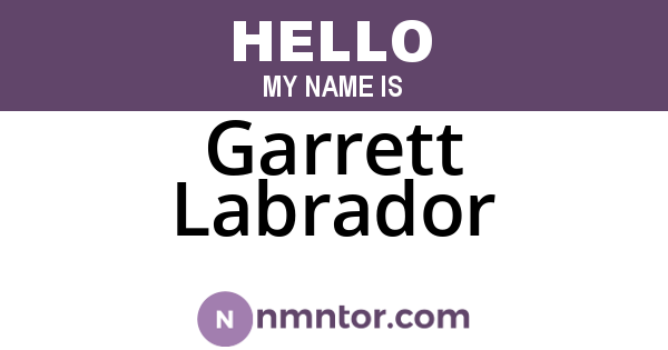 Garrett Labrador