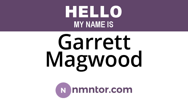 Garrett Magwood