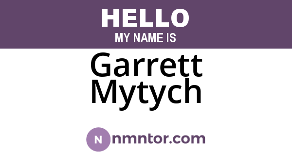Garrett Mytych