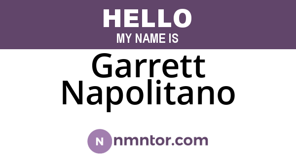 Garrett Napolitano