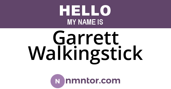 Garrett Walkingstick