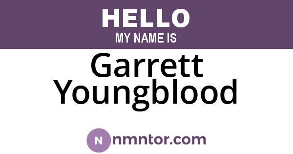 Garrett Youngblood