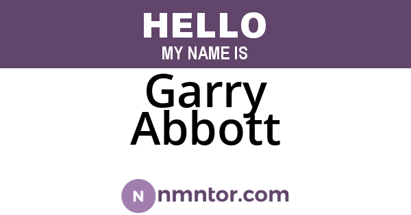 Garry Abbott